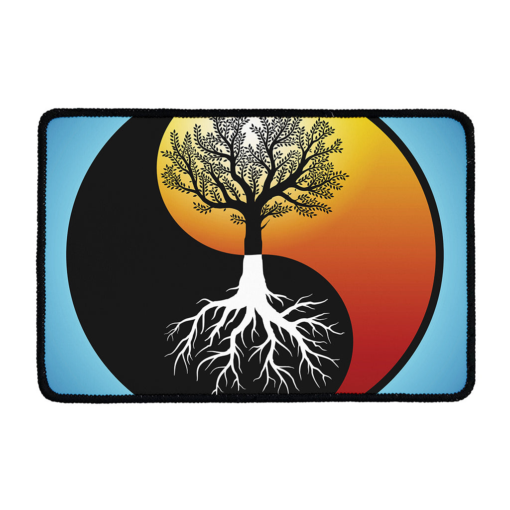 Yin Yang Tree Of Life Print Kitchen Mat