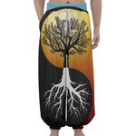 Yin Yang Tree Of Life Print Lantern Pants