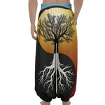 Yin Yang Tree Of Life Print Lantern Pants