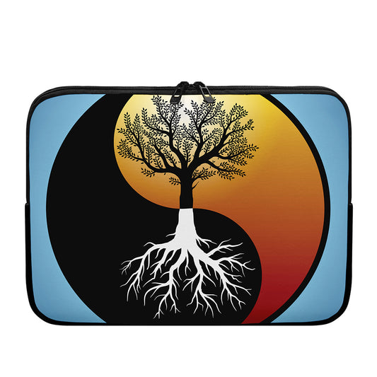 Yin Yang Tree Of Life Print Laptop Sleeve