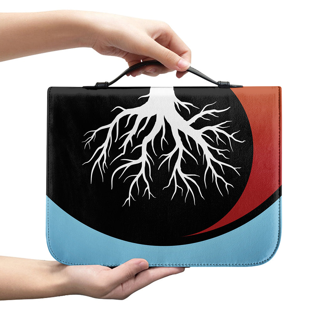 Yin Yang Tree Of Life Print Leather Bible Cover