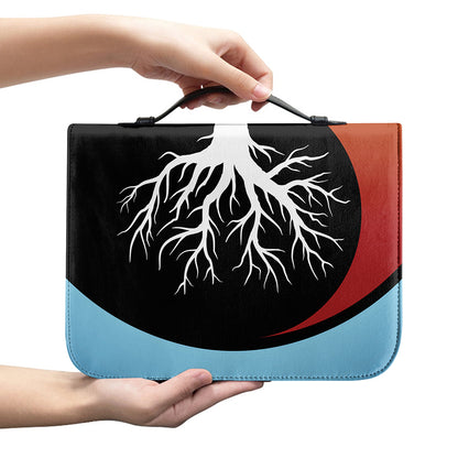 Yin Yang Tree Of Life Print Leather Bible Cover