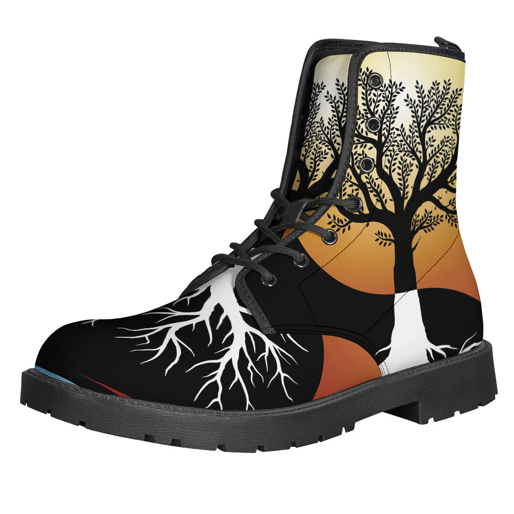 Yin Yang Tree Of Life Print Backpack