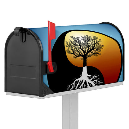Yin Yang Tree Of Life Print Mailbox Cover