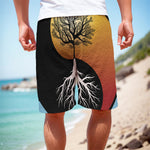 Yin Yang Tree Of Life Print Men's Cargo Shorts