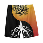 Yin Yang Tree Of Life Print Men's Sports Shorts