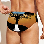Yin Yang Tree Of Life Print Men's Swim Briefs