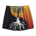 Yin Yang Tree Of Life Print Mesh Shorts