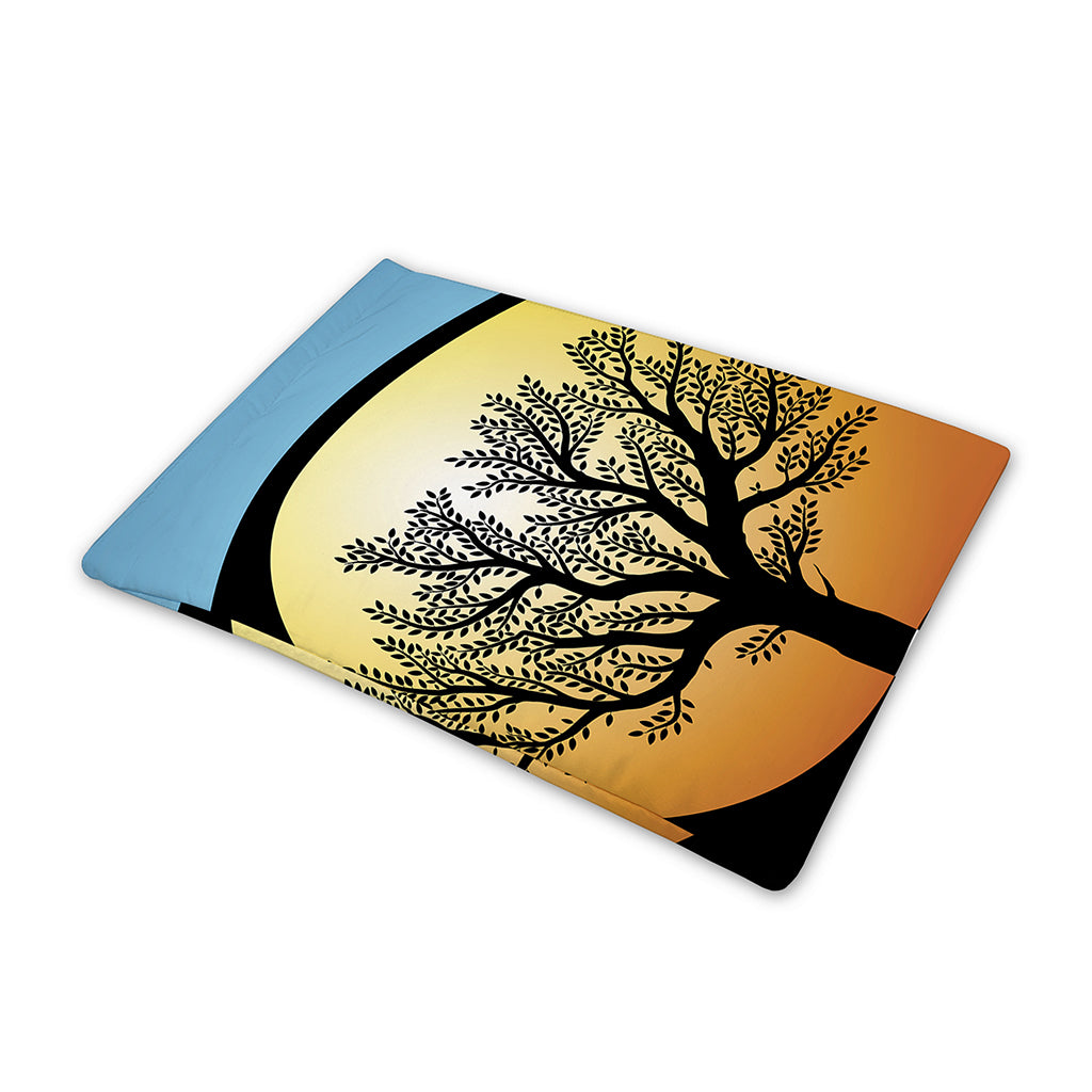 Yin Yang Tree Of Life Print Pet Cooling Mat Cover
