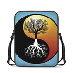 Yin Yang Tree Of Life Print Rectangular Crossbody Bag