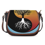 Yin Yang Tree Of Life Print Saddle Bag