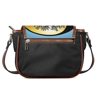Yin Yang Tree Of Life Print Saddle Bag