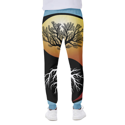 Yin Yang Tree Of Life Print Scuba Joggers