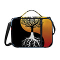 Yin Yang Tree Of Life Print Shoulder Strap Bible Bag