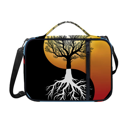 Yin Yang Tree Of Life Print Shoulder Strap Bible Bag