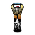 Yin Yang Tree Of Life Print Single Neoprene Wine Tote