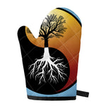 Yin Yang Tree Of Life Print Single Oven Mitt