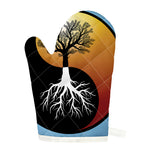 Yin Yang Tree Of Life Print Single Oven Mitt