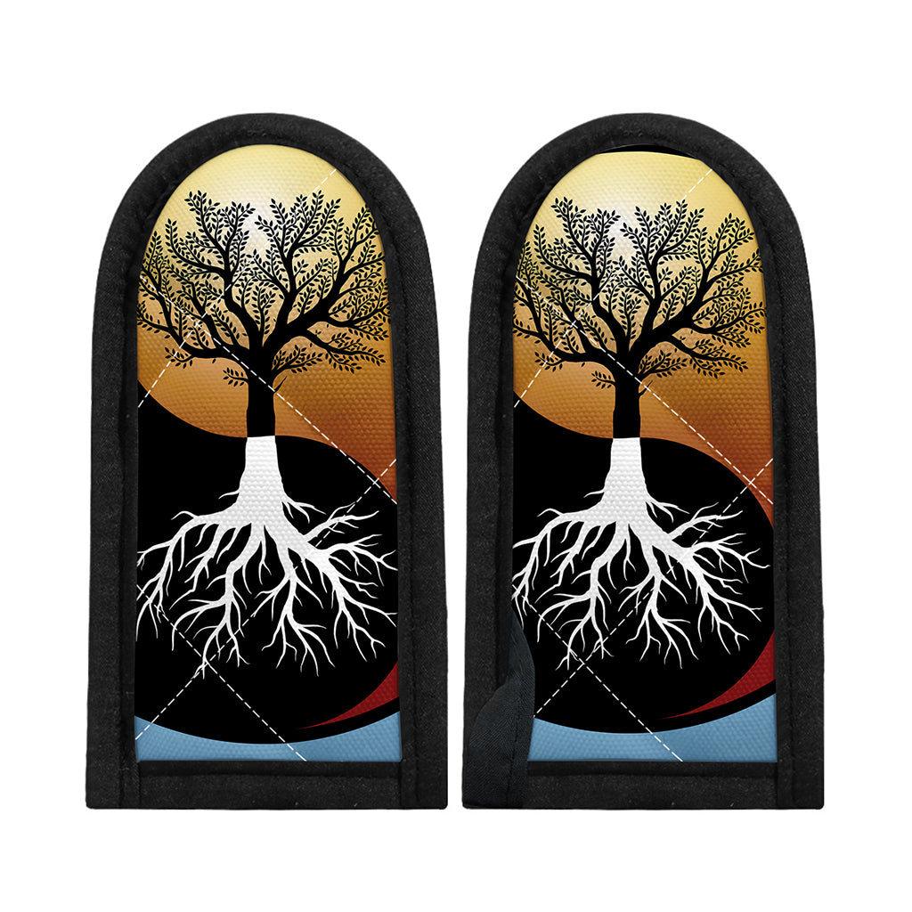 Yin Yang Tree Of Life Print Skillet Handle Cover