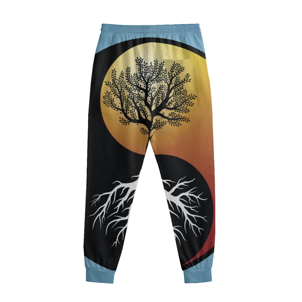 Yin Yang Tree Of Life Print Sweatpants