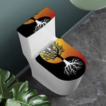 Yin Yang Tree Of Life Print Toilet Lid And Tank Cover Set