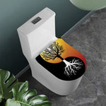 Yin Yang Tree Of Life Print Toilet Lid Cover