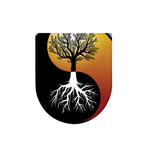 Yin Yang Tree Of Life Print Toilet Lid Cover