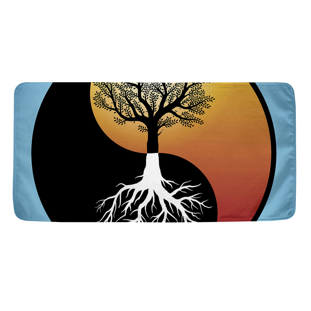 Yin Yang Tree Of Life Print Towel