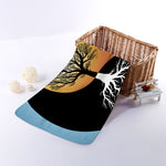 Yin Yang Tree Of Life Print Towel