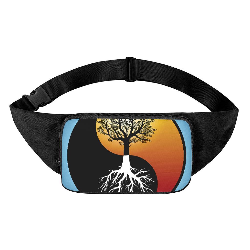 Yin Yang Tree Of Life Print Waist Bag