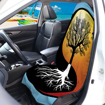 Yin Yang Tree Of Life Print Waterproof Car Seat Cover