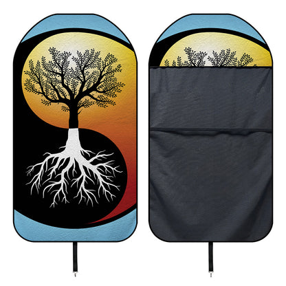 Yin Yang Tree Of Life Print Waterproof Car Seat Cover