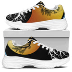 Yin Yang Tree Of Life Print White Chunky Shoes