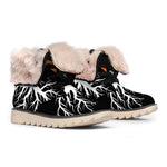 Yin Yang Tree Of Life Print Winter Boots