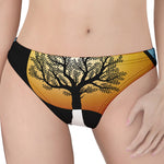 Yin Yang Tree Of Life Print Women's Thong