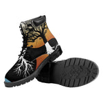 Yin Yang Tree Of Life Print Work Boots