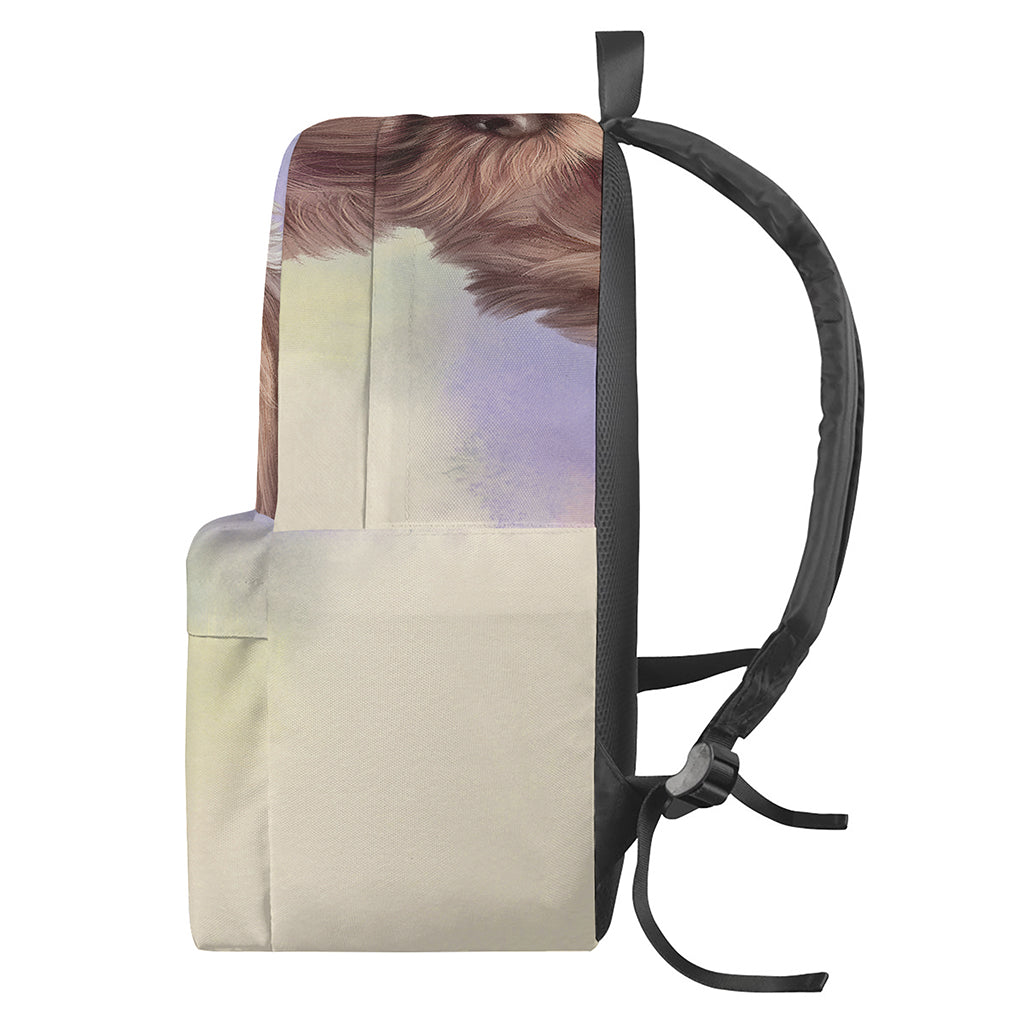 Yorkshire Terrier Portrait Print Backpack