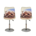 Yorkshire Terrier Portrait Print Bar Stool Covers