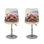 Yorkshire Terrier Portrait Print Bar Stool Covers