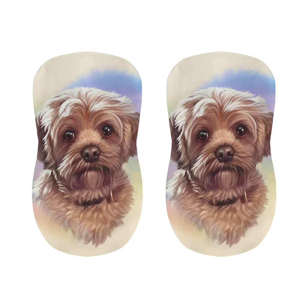 Yorkshire Terrier Portrait Print Bar Stool Covers