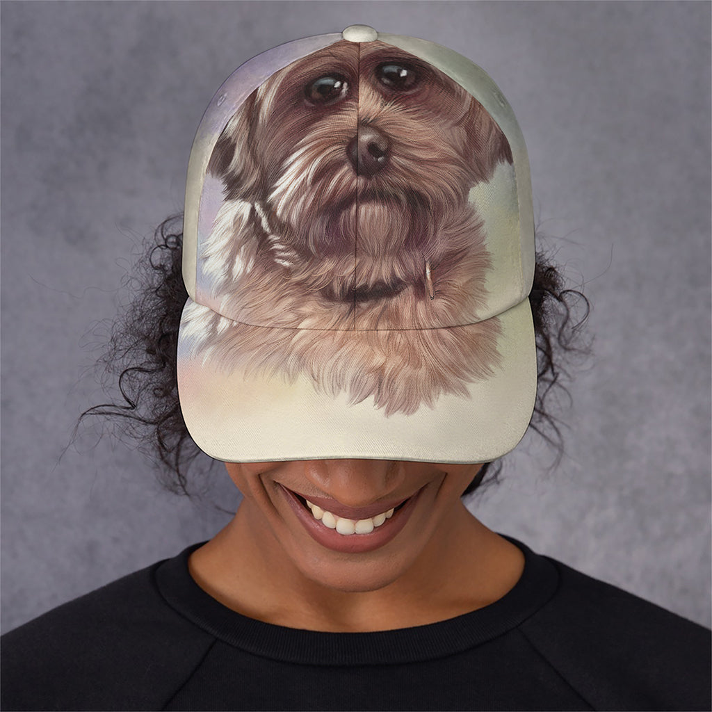 Yorkshire Terrier Portrait Print Baseball Cap