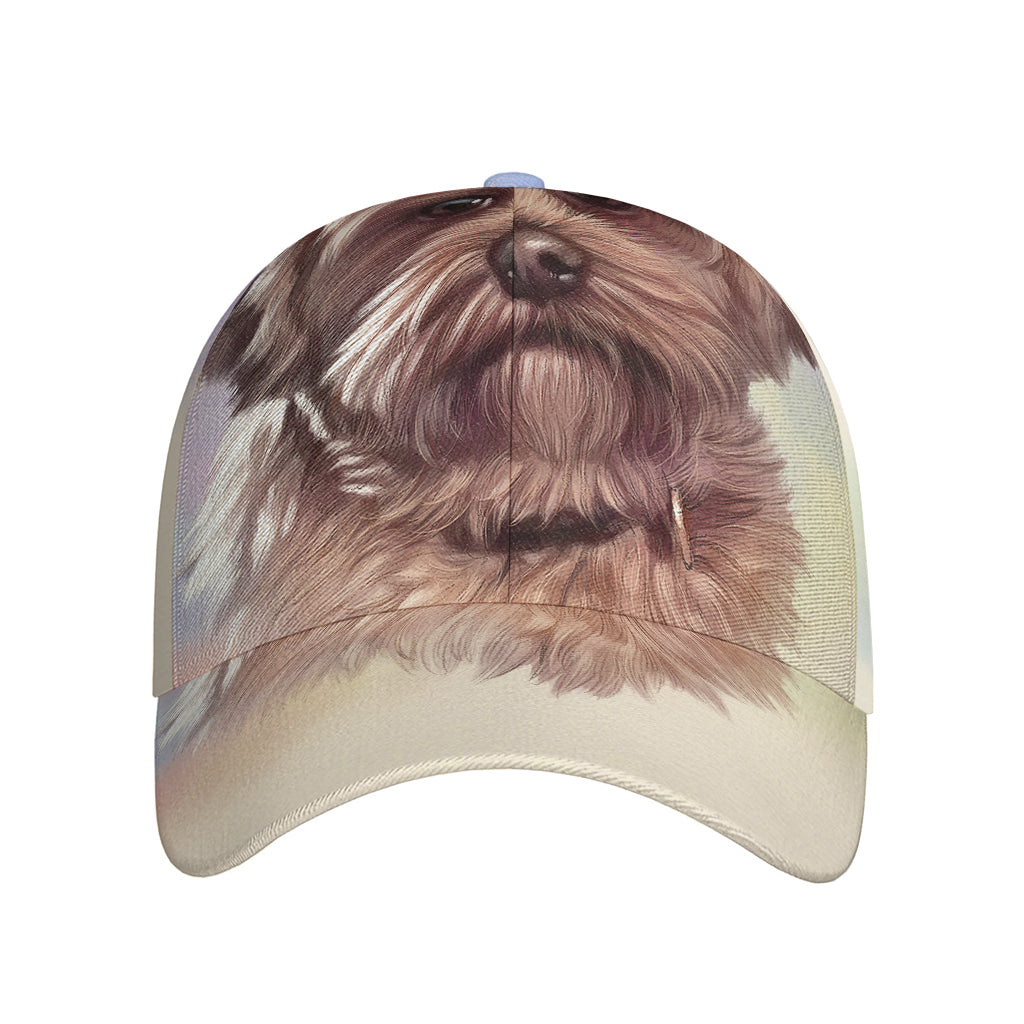 Yorkshire Terrier Portrait Print Baseball Cap