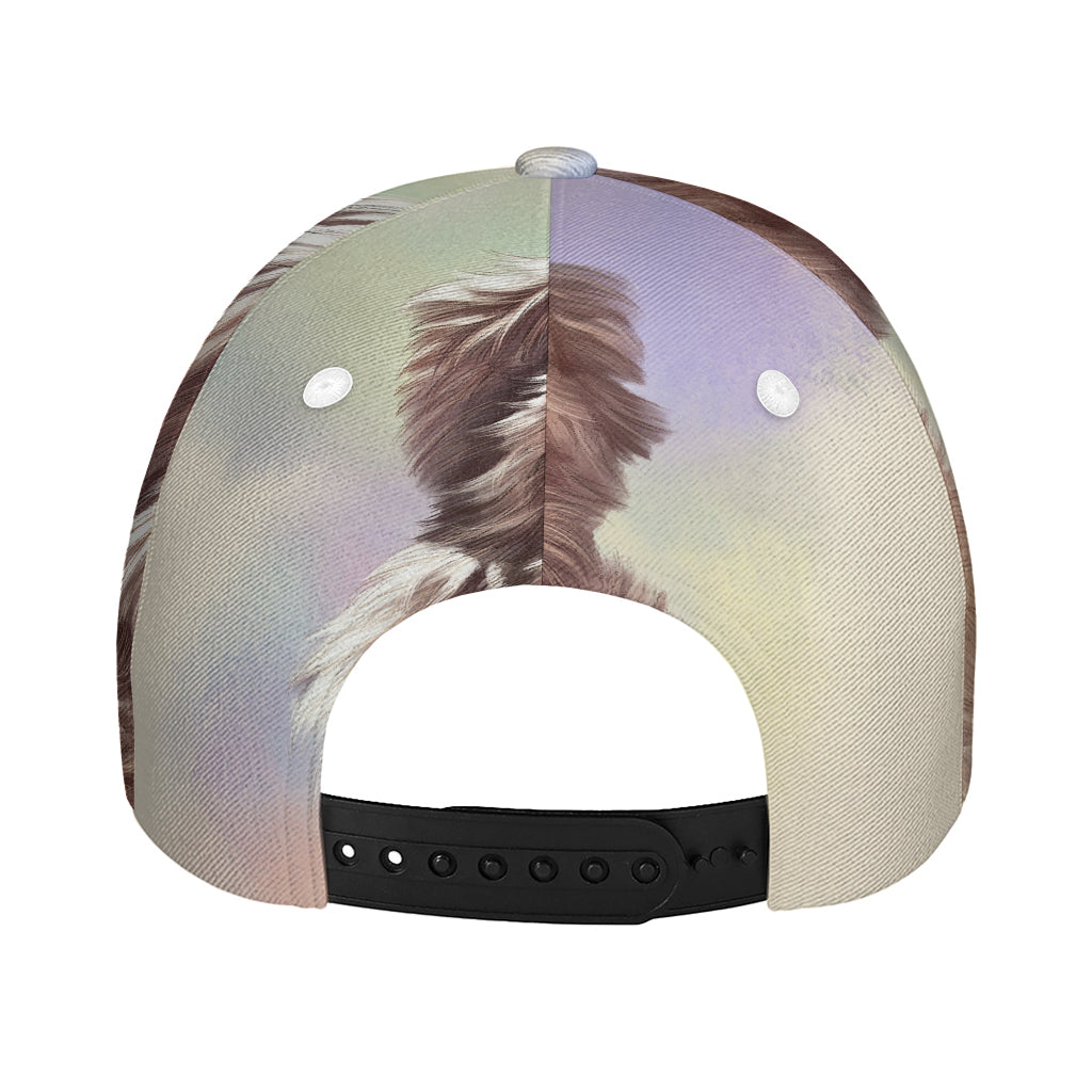 Yorkshire Terrier Portrait Print Baseball Cap