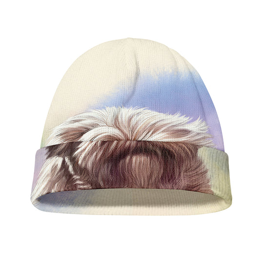 Yorkshire Terrier Portrait Print Beanie
