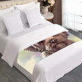 Yorkshire Terrier Portrait Print Bed Runner