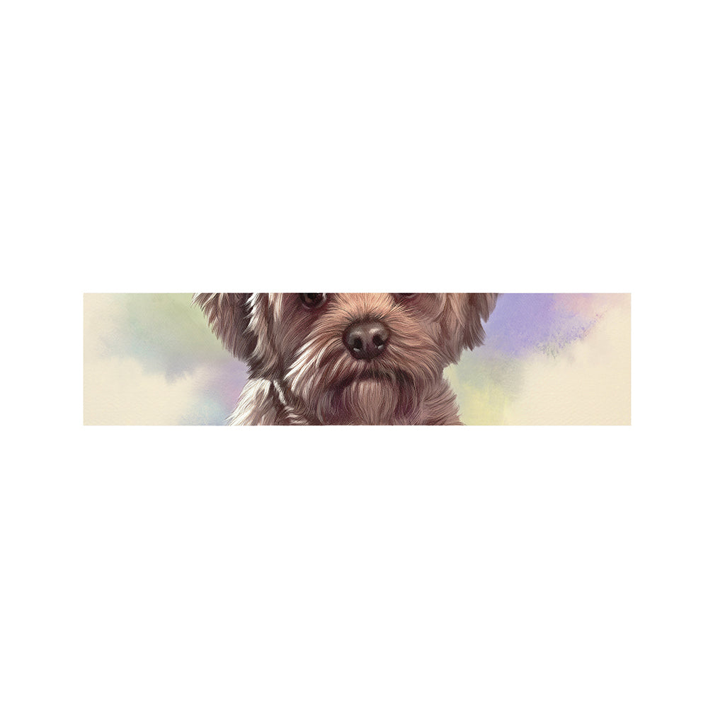 Yorkshire Terrier Portrait Print Bed Runner