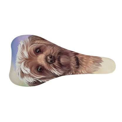 Yorkshire Terrier Portrait Print Bicycle Seat Cover