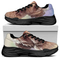 Yorkshire Terrier Portrait Print Black Chunky Shoes