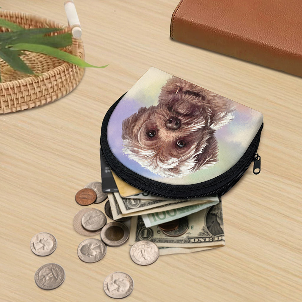 Yorkshire Terrier Portrait Print Coin Purse