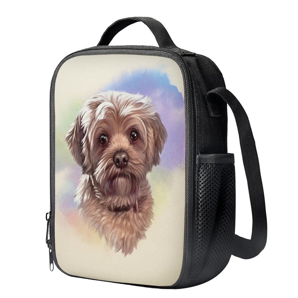 Yorkshire Terrier Portrait Print Crossbody Lunch Bag